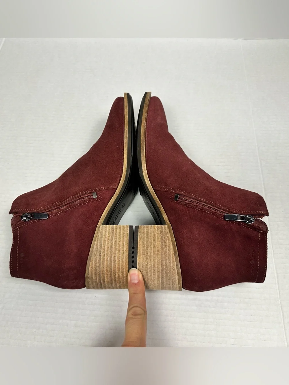 ECCO Shape 35 Sartorelle Boot in Andorra Suede Size EU 38 - US 7.0/7.5